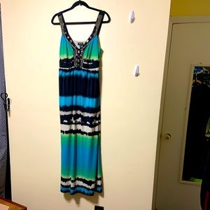 Large maxi embellished sundress